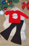 (New) Red Embroidery Santa Cotton Set