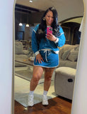 (New) Teal 2 Piece Skort Set (Can Size Down)