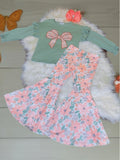 (New) Olive Green Bow Set