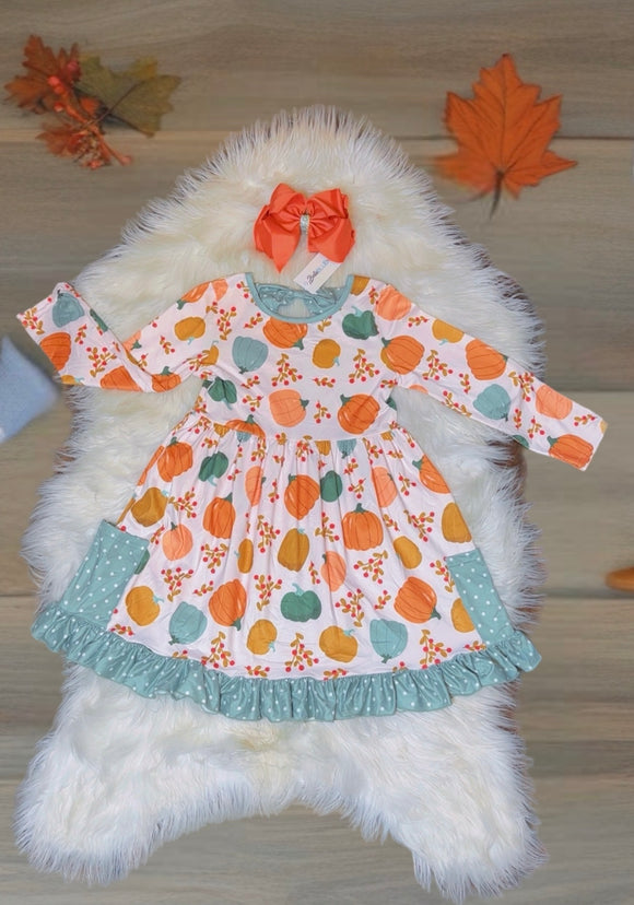 (New) Pumpkin Swirl Dress