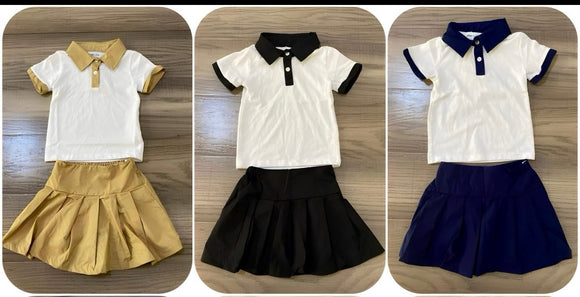 (New) Uniform Skirt Set (3 Colors) (All Sales FINAL)